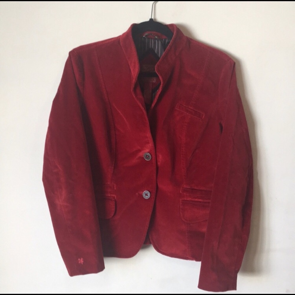 Lucky brand velour jacket women’s Large
